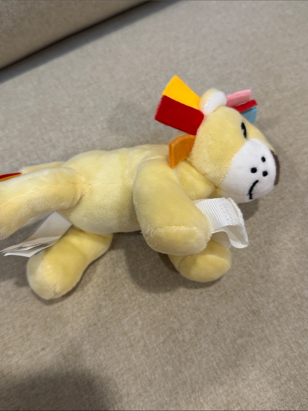 Dr Browns Lovey Pacifier and Teether Holder Plush Lion Kids Toy with Colorful